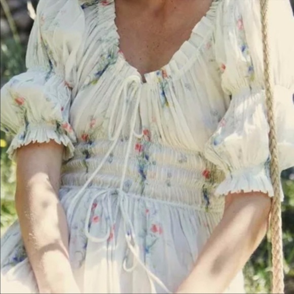 Doen Dresses & Skirts - Doen Ischia painted bouquet dress medium